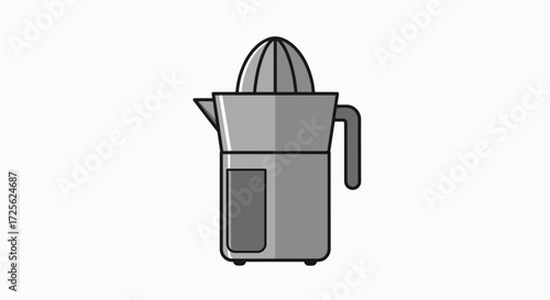 Citrus Press Icon: Modern Kitchen Gadget Illustration