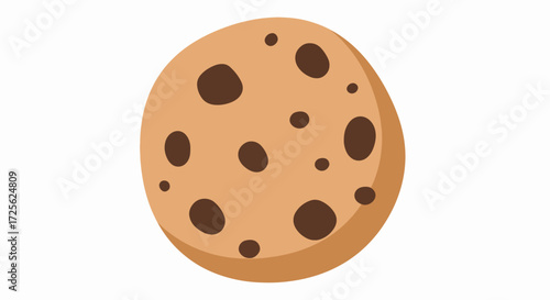 Sweet Delights: A Hand-Drawn Chocolate Chip Cookie