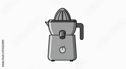 Citrus Zest: Manual Citrus Juicer Illustration