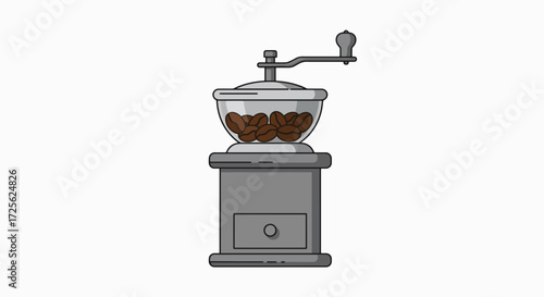 Vintage Coffee Grinder: A Pixel-Perfect Brew
