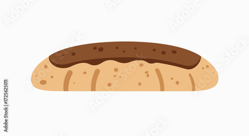Sweet Chocolate Swirl: A Delightful Bread Illustration