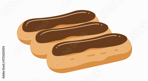 Sweet Surrender: Three Chocolate Éclairs