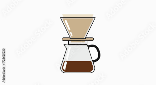 Brewtiful: Pour Over Coffee Brewing Illustration
