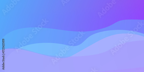 Banner background, blue and purple gradations, colorful, wavy effect stye, memphis. vector illustration, website, simple design.
