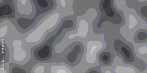 Abstract topographic contour map design depicting shaded terrain layers with gradient color palette for creative visuals and modern backgrounds