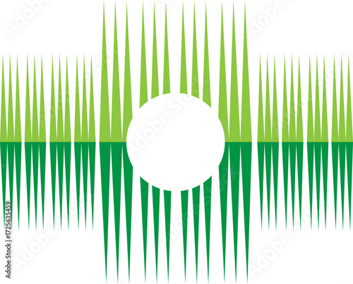 Pointy Frame with reflective effect. Editable Clip Art.
