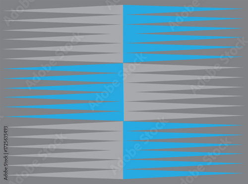 Alternating Spiked Design on a Gray background 