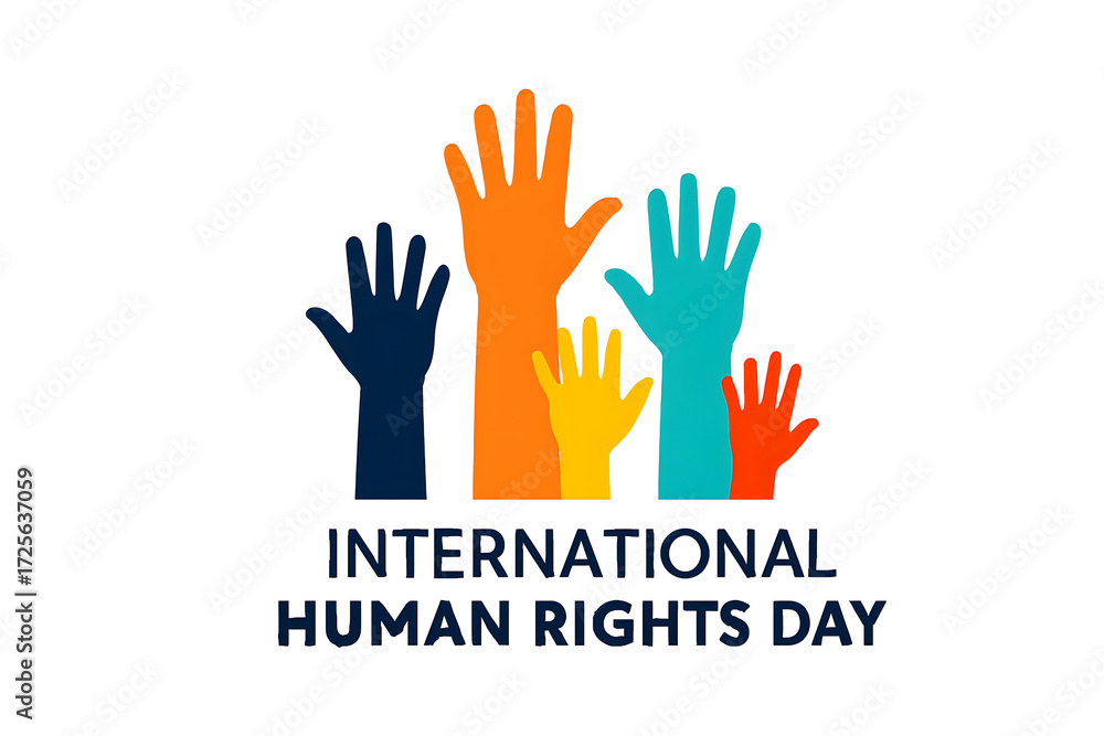 Fototapeta premium Happy Human Rights Day