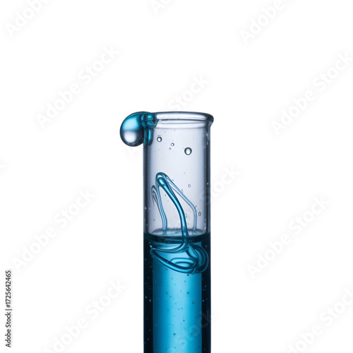test tube isolated on white