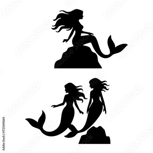 Enchanting Mermaid Silhouettes A Dive into Mythical Underwater Realms