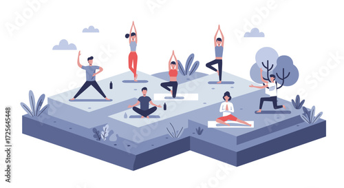 Cultivating Inclusive Teams: Modern Flat Vector for Collaborative Business Growth