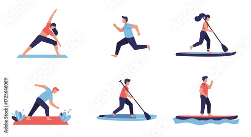 Empowering Diverse Teams: Collaborative Flat Design for Modern Business & Tech Solutions