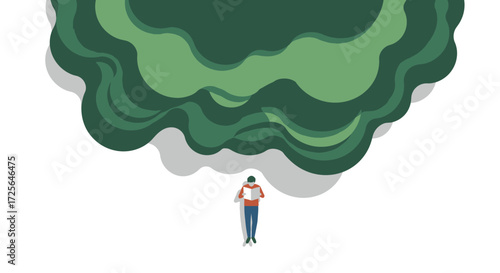 Visualizing Modern Business Strategy: Overhead View of Seamless Workflow & Integrated Operations