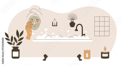 AI-Powered Business Intelligence: Minimalist Flat Design Vector for Strategic Growth