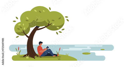 Corporate Wellness Lakeside Scene for Strategic Clarity & Mindfulness Initiatives