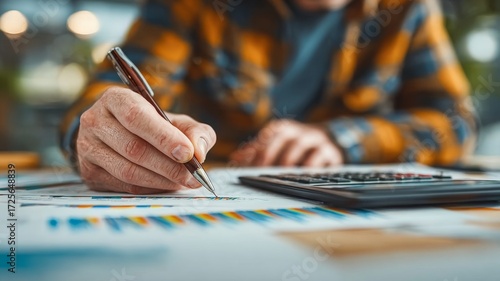 Wallpaper Mural Business decision under the pen tip Torontodigital.ca