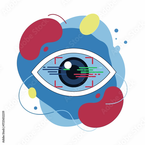 Biometric Eye Scan Secure Authentication Technology