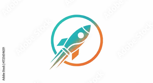 space rocket vector illustration