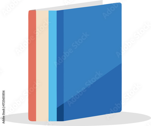 Stack of standing hardcover book covers vector mockup scalable eps graphic