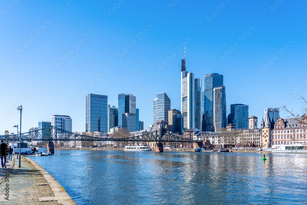 Fototapeta premium Skyline, Frankfurt am Main, Deutschland