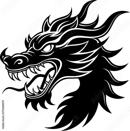 Wallpaper Mural dragon head tattoo Torontodigital.ca