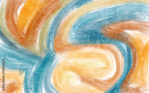 Abstract Swirls of Color A Painterly Composition