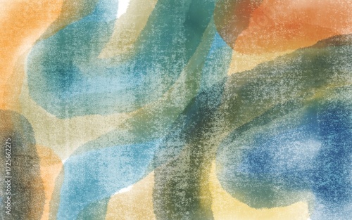 Abstract Swirls of Color A Painterly Composition