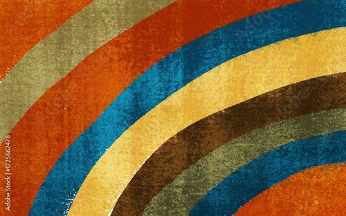 Abstract Wavy Color Bands A Textured and Harmonious Composition