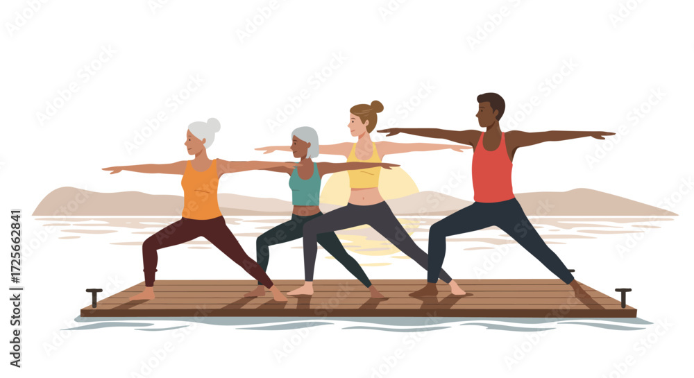 Fototapeta premium Fostering Inclusive Professional Teams: Diverse Generations Collaborating
