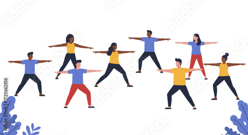 Building Healthy Teams: Diverse Professionals Connecting in Outdoor Wellness Programs