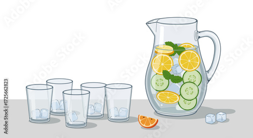 Elevate Workplace Wellness: Modern Infused Water Station for Professional Environments