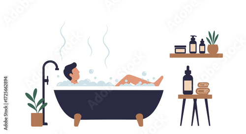 Versatile Professional Icon: Modern Flat Design for Inclusive Corporate & Tech Graphics