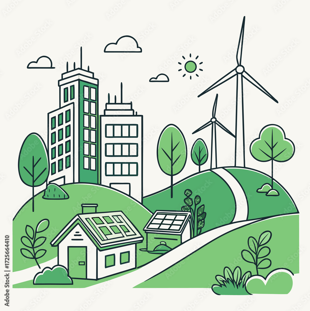 Obraz premium green energy concept