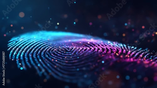 Abstract fingerprint pattern