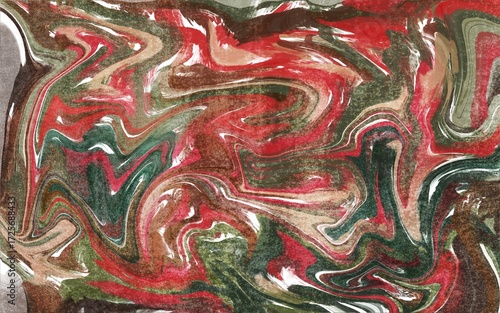 Abstract Brushstroke Composition with Lush Colors