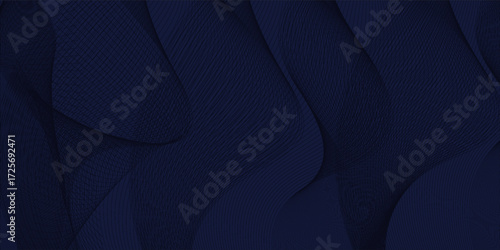 Premium background design with diagonal dark blue line pattern. Vector horizontal template for digital lux business banner, contemporary formal invitation, luxury voucher, prestigious gift certificate