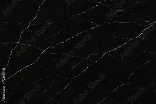 Elegant black marble with subtle white veining texture background