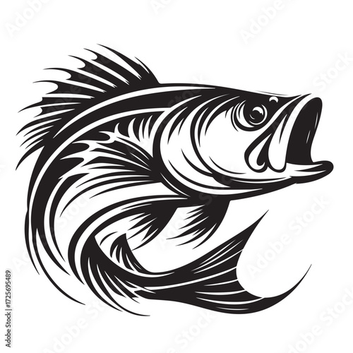 Fish Vector Illustration | Fishing Logo Design
