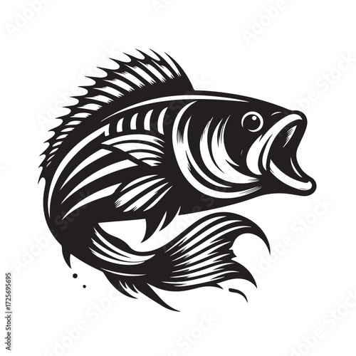 Fish Vector Illustration | Fishing Logo Design
