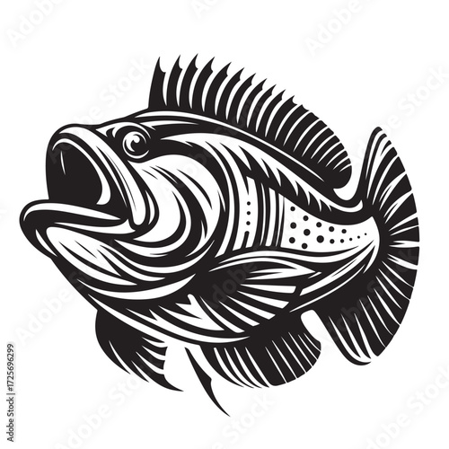 Fish Vector Illustration | Fishing Logo Design