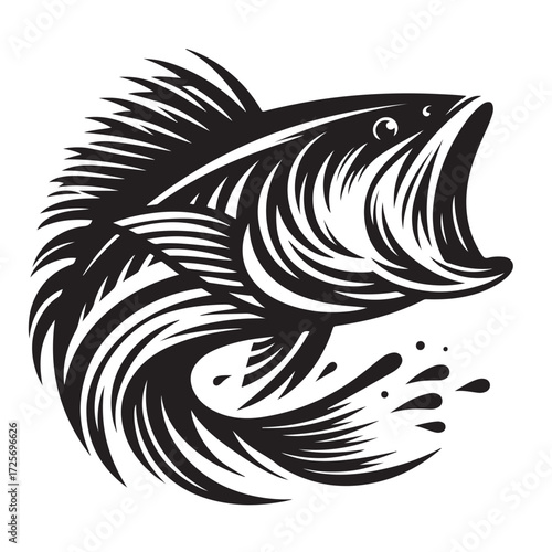 Fish Vector Illustration | Fishing Logo Design