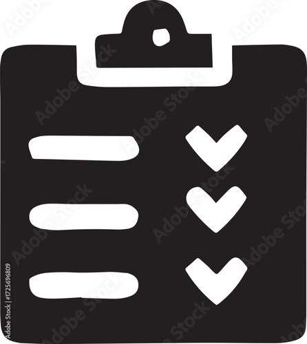 Clipboard Icon – Office Document Holder Symbol Vector