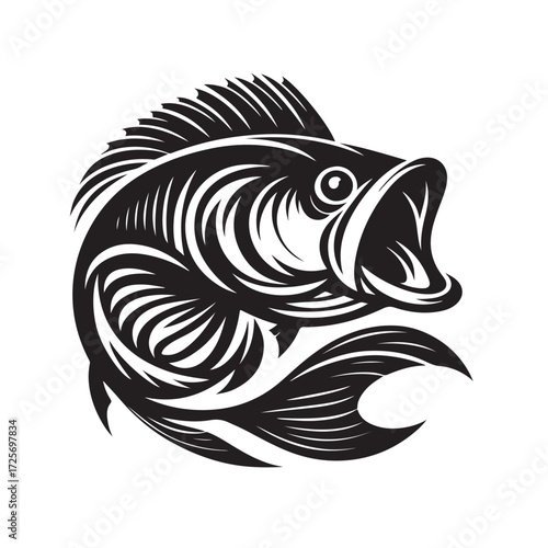 Fish Vector Illustration | Fishing Logo Design