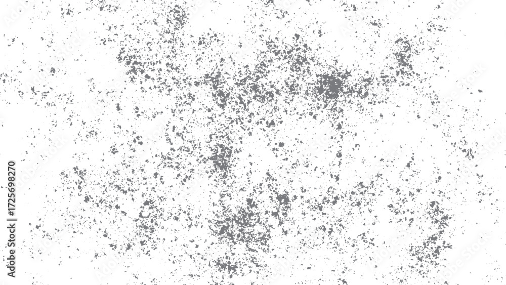 Obraz premium Dust grain and dirt overlay texture isolated on white background. Abstract irregular graphic grunge pattern for creative vector designs. 