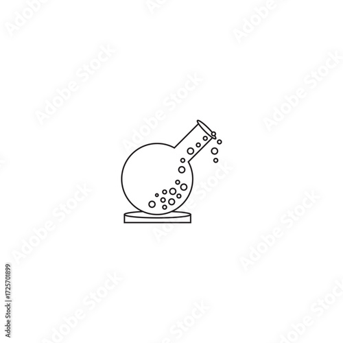 Chemical Reaction in Laboratory Flask, Chemistry, 