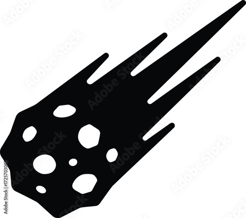 meteorite vector icon Isolated on White Background