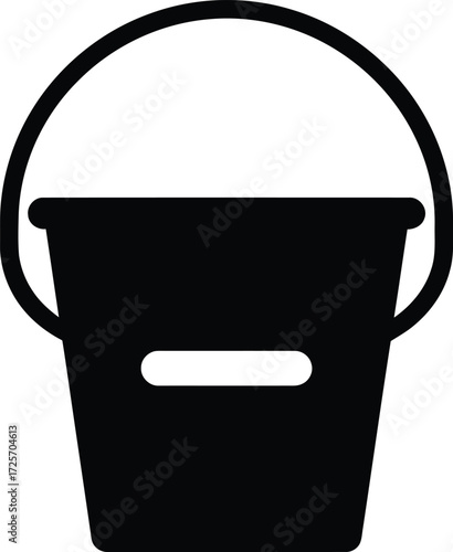 paint bucket vector icon on white background Isolated on White Background