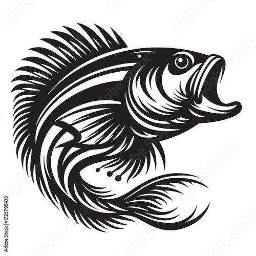 Fish Vector Illustration | Fishing Logo Design