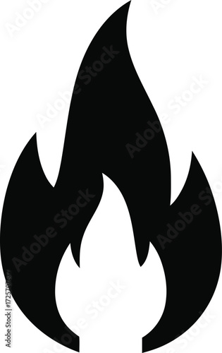 Gas icon vector on a white background Isolated on White Background