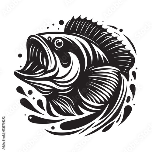 Fish Vector Illustration | Fishing Logo Design